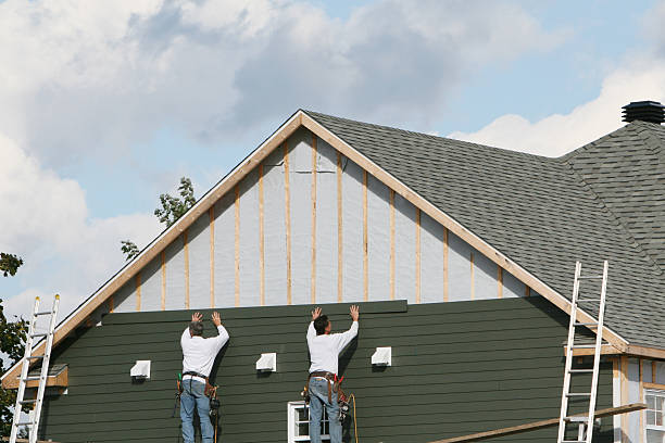 Professional Emergency Siding Repair technician working in Black Mountain, NC